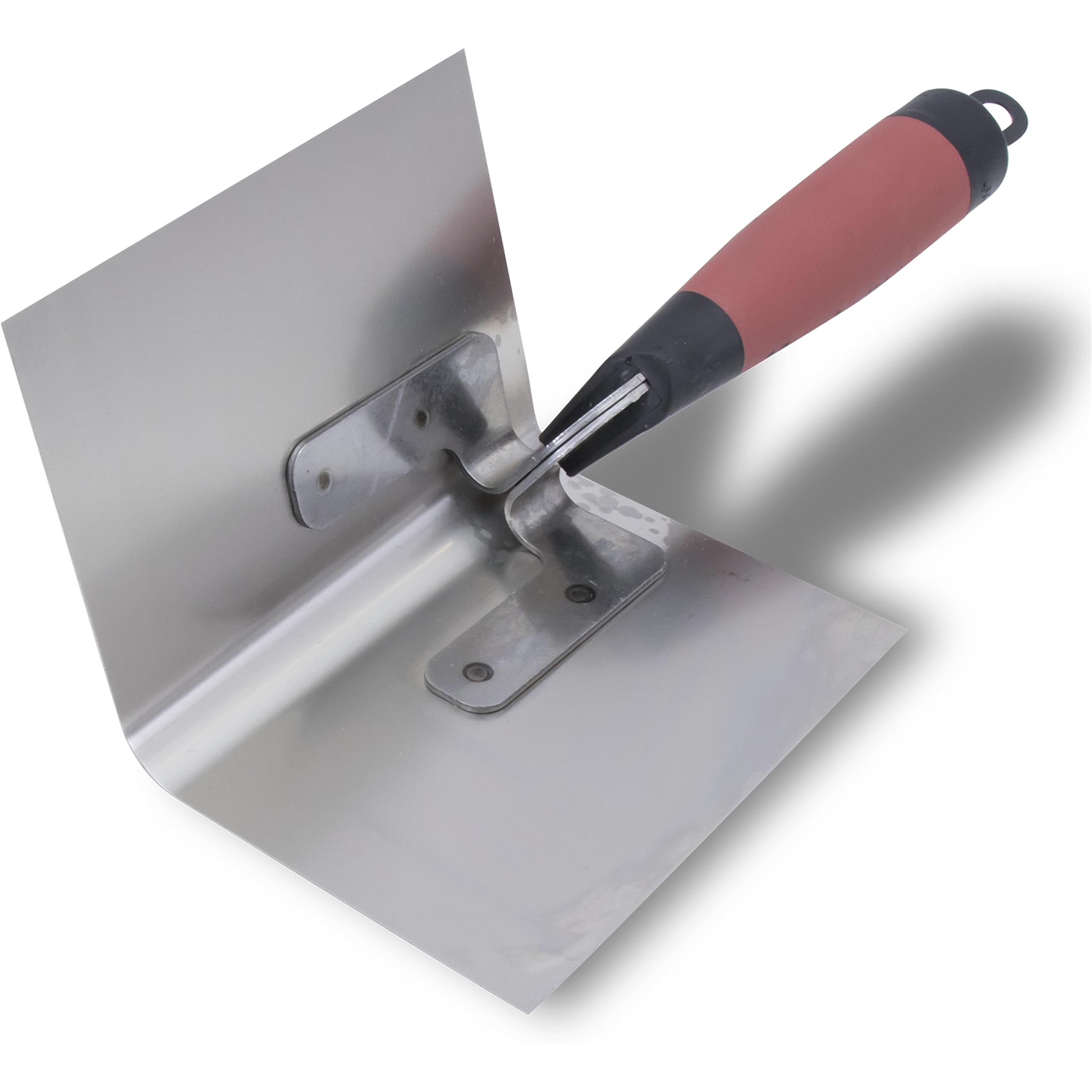 Marshalltown M51D Premier Line 51D 5-Inch by 3-1/2-Inch Inside Corner Trowel with Durasoft Handle, Red