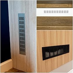 uxcell 4pcs Rectangle Ventilation Grille Aluminum