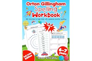 Orton Gillingham Spelling Workbook. 100 activities to help kids with dyslexia practice spelling. Volume 1. 6-7 years. Grade 1