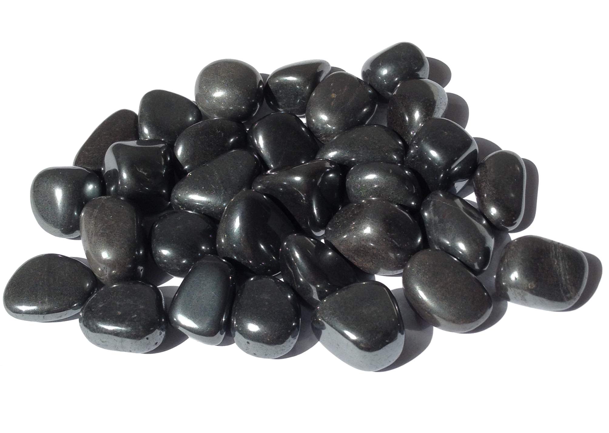 5 x Hematite Tumblestone Crystal - Healing Crystal - Soothing and Calming - Crystal Therapy Tumblestone