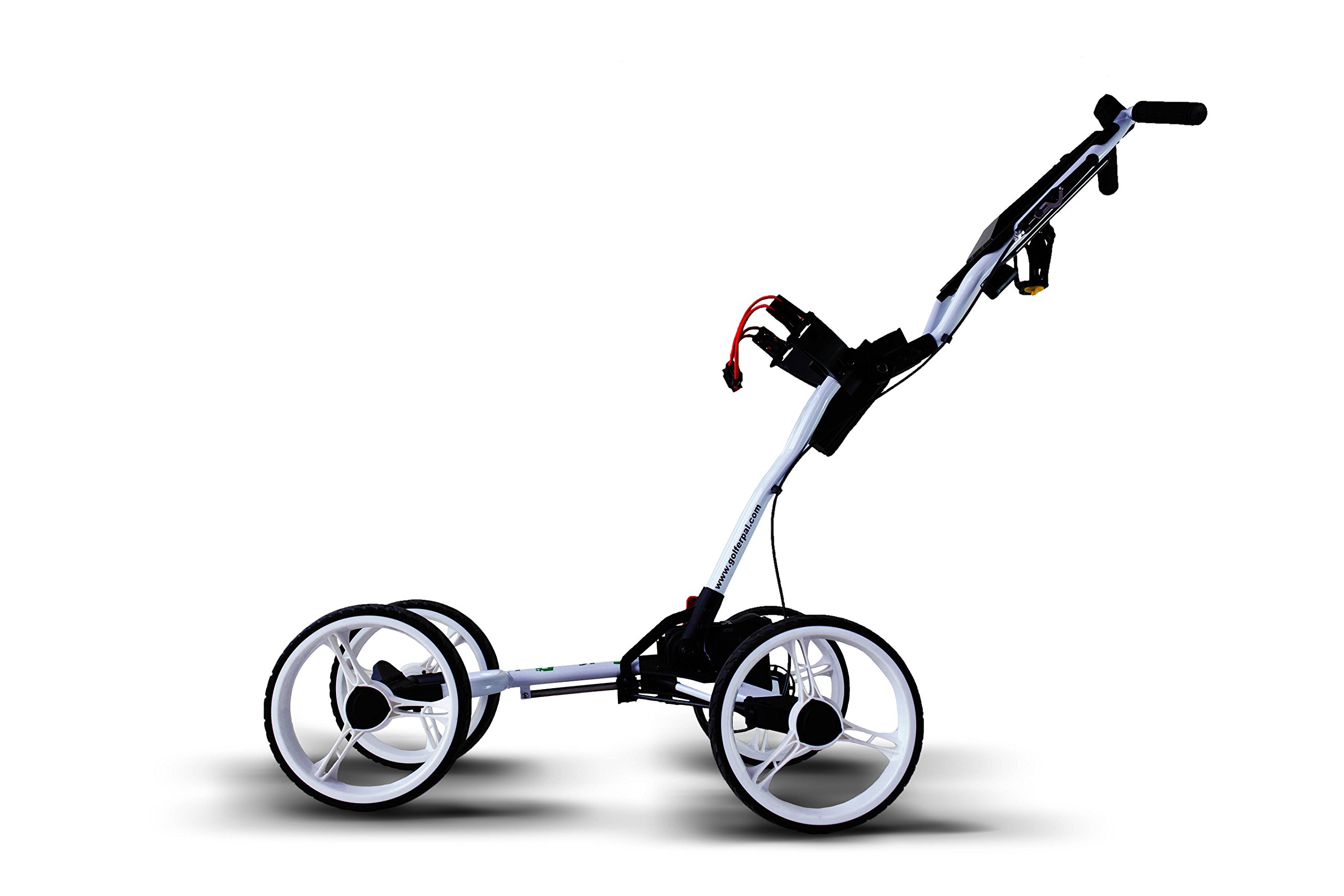 Golf Push Cart Electric Auto Fold Unfold Club Accessory Holder White eBay