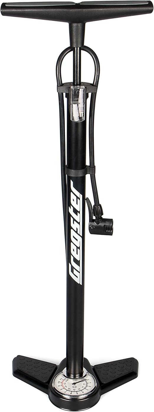 Gregster Air Pump Cycle Pump with Pressure Gauge and Universal Double