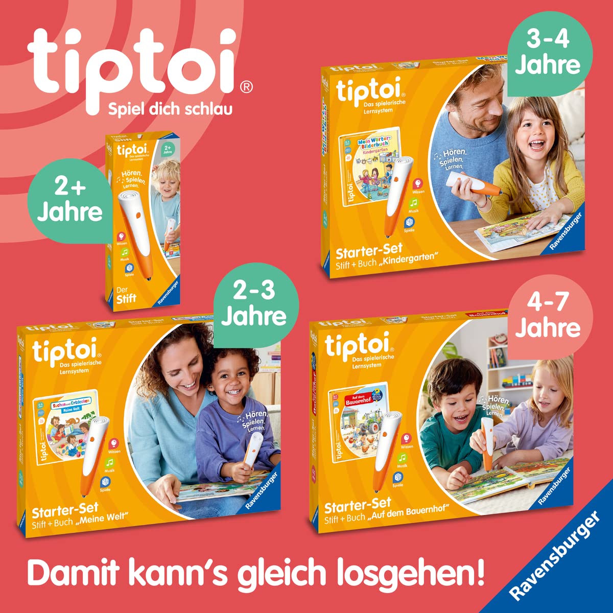 Ravensburger tiptoi Ladestation 00111 - lädt Akku und Audiodateien, Ladestation für den tiptoi Stift der 4. Generation 7