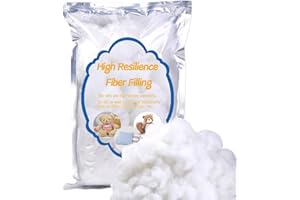 MORFEN 150g/5.3oz Polyfill Stuffing, Poly Filling Stuffing, Stuffing for Stuffed Animals, Premium Polyfill Stuffing for Crochet, Resilience Fiber Fill, Stuffing for Crafts Crochet