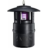 Mosquito Trap Outdoor, Flying Insect Bug Trap with Lighting, Sleep and Timer Functions, Gnat Flies Moths Wasps Beetles Catcher, Indoor Bug Mosquito Zapper Alternative, Black