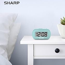 SHARP Digital Alarm Clock – Tactile Case with