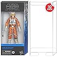 EVORETRO Action Figure Display Protective Case for Star Wars Black Series with Angled Corners Regular, 6 inches Boxed Carded Action Figures - 10 Pack - Ultra Clear PET Plastic Box Protector