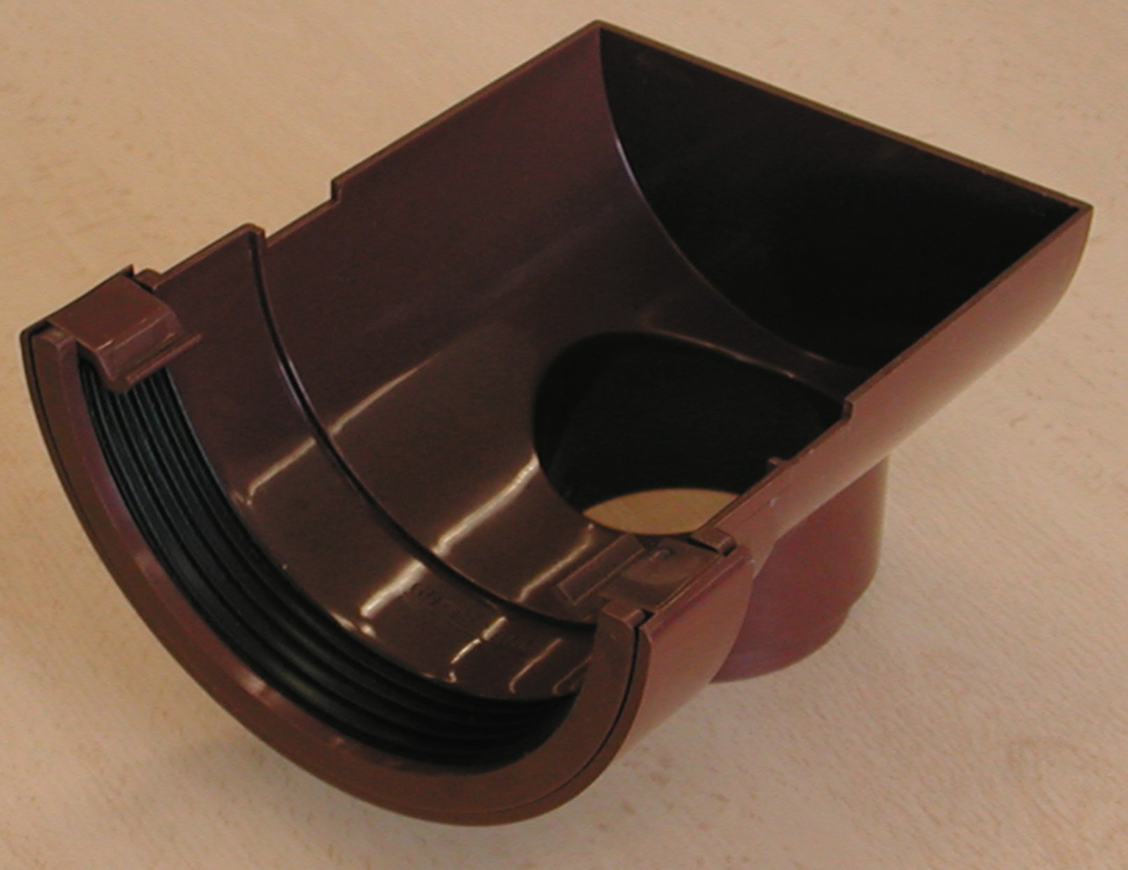 Wavin OSMA Roundline Stopend Outlet 112mm Brown 0T007n