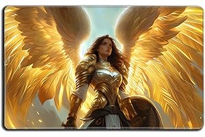 Digital Sorcery Studio Card Game Playmat - Premium Stitched Edge - Perfect for MTG Fallout Commander Decks (Giada Angel)