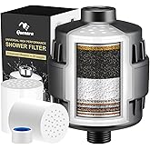 Upgrade Shower Filter,20-Stage Shower Head Filter with 2 Replaceable Filter Cartridges,High Output Shower Water Filter for Removing Chlorine and fluoride-Grey