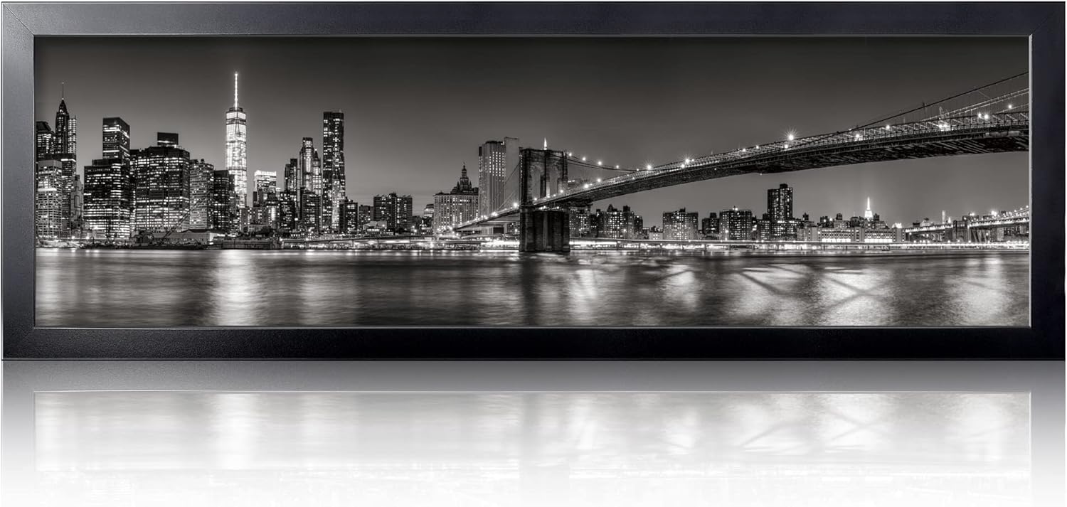 Photo Albums, Frames & Accessories - Annecy 13.5x40 Picture Frame Black(1 Pack), Panoramic Picture Frame for Wall Decoration, Classic Black Minimalist Style Suitable for Decorating Houses, Offices, Hotels