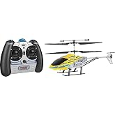 Nano Hercules Unbreakable 3.5CH Remote Control Helicopter, Gyro, LED Lights | Measures 9.5 x 5 in, With 7 in, Rotor, Charges through Transmitter; Transmitter Requires 6 AA Batteries, Ages 6+