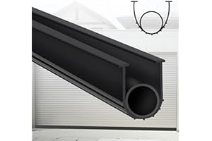Gaahing Garage Door Bottom Seal Strip, 9.8 FT Replacement Weather Stripping, Impact Buffer Sealing Weatherstrip, Fits 5/16" T-End Double Track