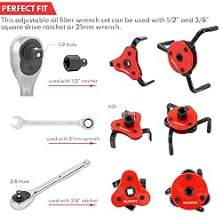 BILITOOLS Oil Filter Removal Tool, Universal Oil