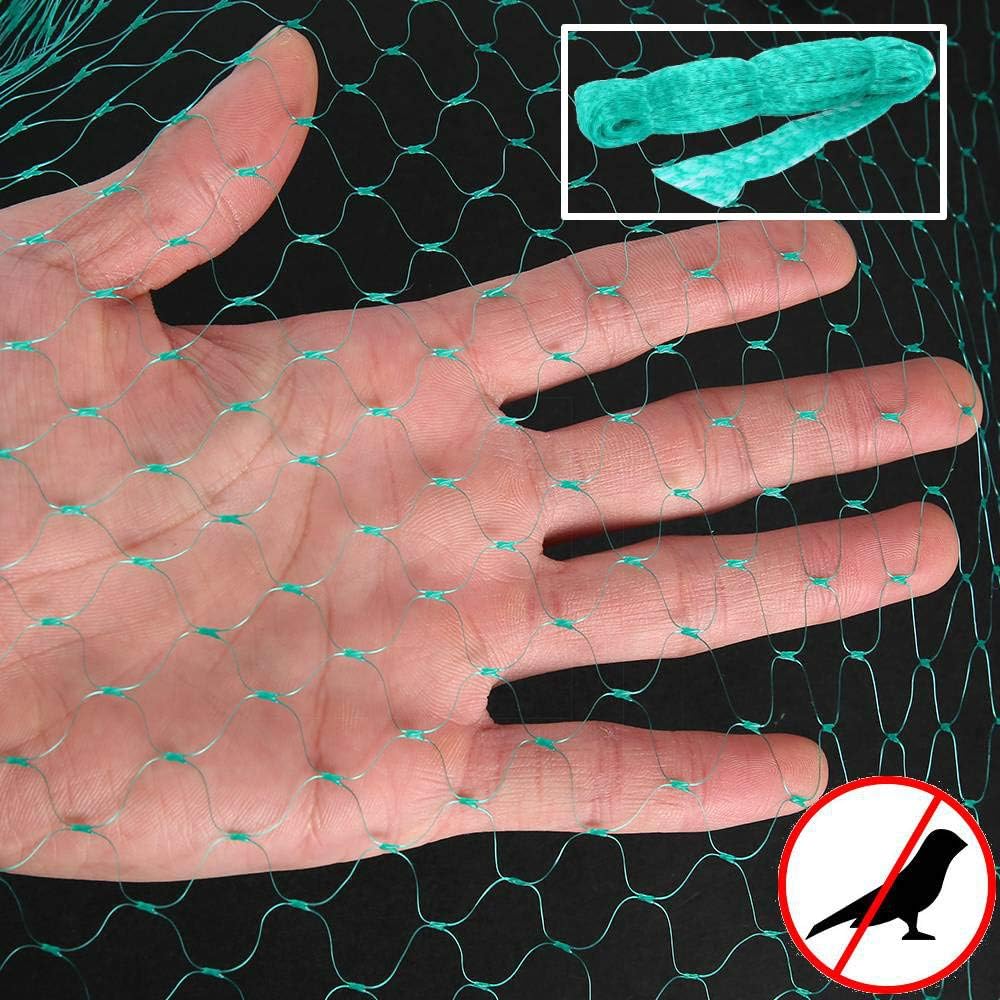 Hands DIY 6.6x26.2Feet Bird Netting Green Garden Anti Bird Pond Netting for Multi-purpose Plant Protection Mesh Netting…