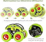 m zimoon Monster Trucks 2 Pack Pull Back Cars 360° Off-Road Green Red view 2