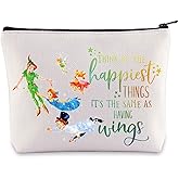WZMPA Cartoon Movie Cosmetic Bag Fairytale Fans Gift Think Of The Happiest Things It's The Same As Having Wings Makeup Zipper Pouch Bag Cartoon Merchandise (Happiest Things)