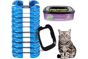 10 Pack Cat Litter Refills Bag - Compatible with Standard and Plus Genie Litter Disposal Refill Cartridge, Generic Litter Ref
