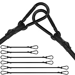 Bungee Cords with Carabiner, 6 Pack Long Heavy Duty