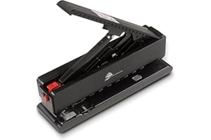 Levenger Circa Leverage Discbound Hole Punch, Heavy-Duty Large Paper Puncher for Disc Notebooks, Binders, Journals, Business Home Office Supplies