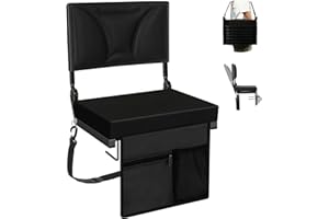 Vitalsvn Stadium Seats with Back, Adjsutable Foldable Bleacher Seats for Sport Game Outdoor Portable Stadium Chair with Backr