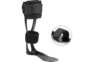 Jewlri AFO Drop Foot Brace, Drop Foot Stabilizer, AFO Support for Walking, Lightweight, Trimmable, Polyethylene, fits Most Shoes Easily (Right, Large)