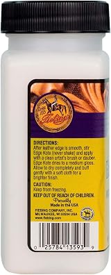 Fiebing's Edge Kote Neutral 4 oz Leather Edge Finish Dye view 2