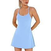 Womens Tennis Dress, Athletic Dress with Built-in Bra & Shorts Pockets Summer Dresses for Women Golf Outfits for Workout