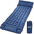ropoda Extra Thickness 3.9'' Inflatable Sleeping Pad for Camping with Pillow, Built-in Foot Pump, 77''*27'' Sleeping Mat with Carry Bag, Ultralight & Compact Camping Mattress for Hiking, Camping Pad