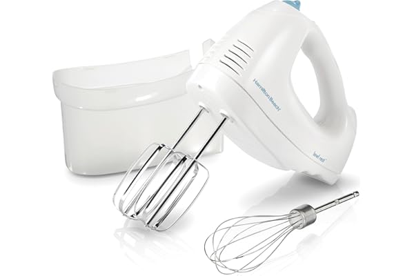 Electric hand mixer for whipping cream and mixing desserts