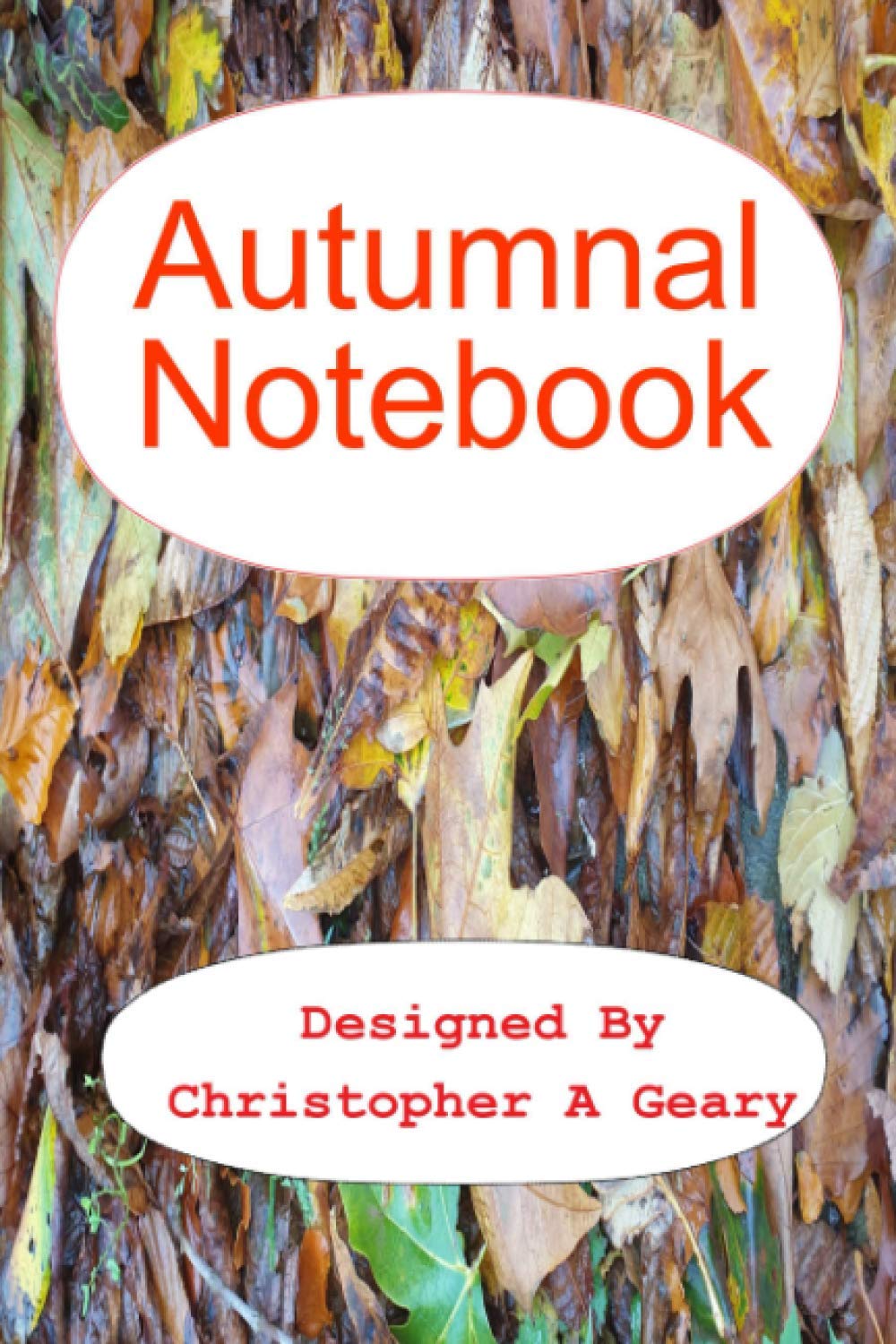 Autumnal Notebook: Watermarked Autumn themed Notebook