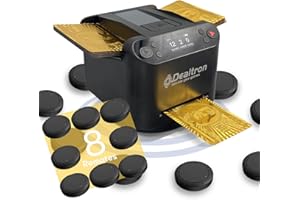 DEALTRON All-in-One Automatic Card Shuffler and Dealer,with 8 Remotes,Programmable Dealer,Card Shuffler 2 Deck,360° Rotation,Ultra Quiet,Rechargeable,up to 12 Players,for All Card Games (Shadow Black)