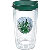 Tervis Spruced Up Christmas Holiday Made in USA Double Walled Insulated Tumbler Travel Cup Keeps Drinks Cold & Hot, 16oz, Classic