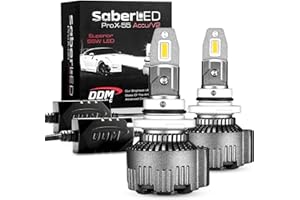 DDM Tuning Saber 55W ProX Accu/V2 LED Kit, 12500LM, 6000K, Pair,-FBA (9005/9006 / 9012 / H10)