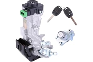 AUBLINTO Ignition Switch Cylinder Door Lock W/2 Keys Compatible for Honda Pilot 2009-2012 Accord Civic Fit Odyssey 2005-2011 Ignition Switch Lock Cylinder Assembly Set Replace 06351-SZA-A01 72185-SZA-A01