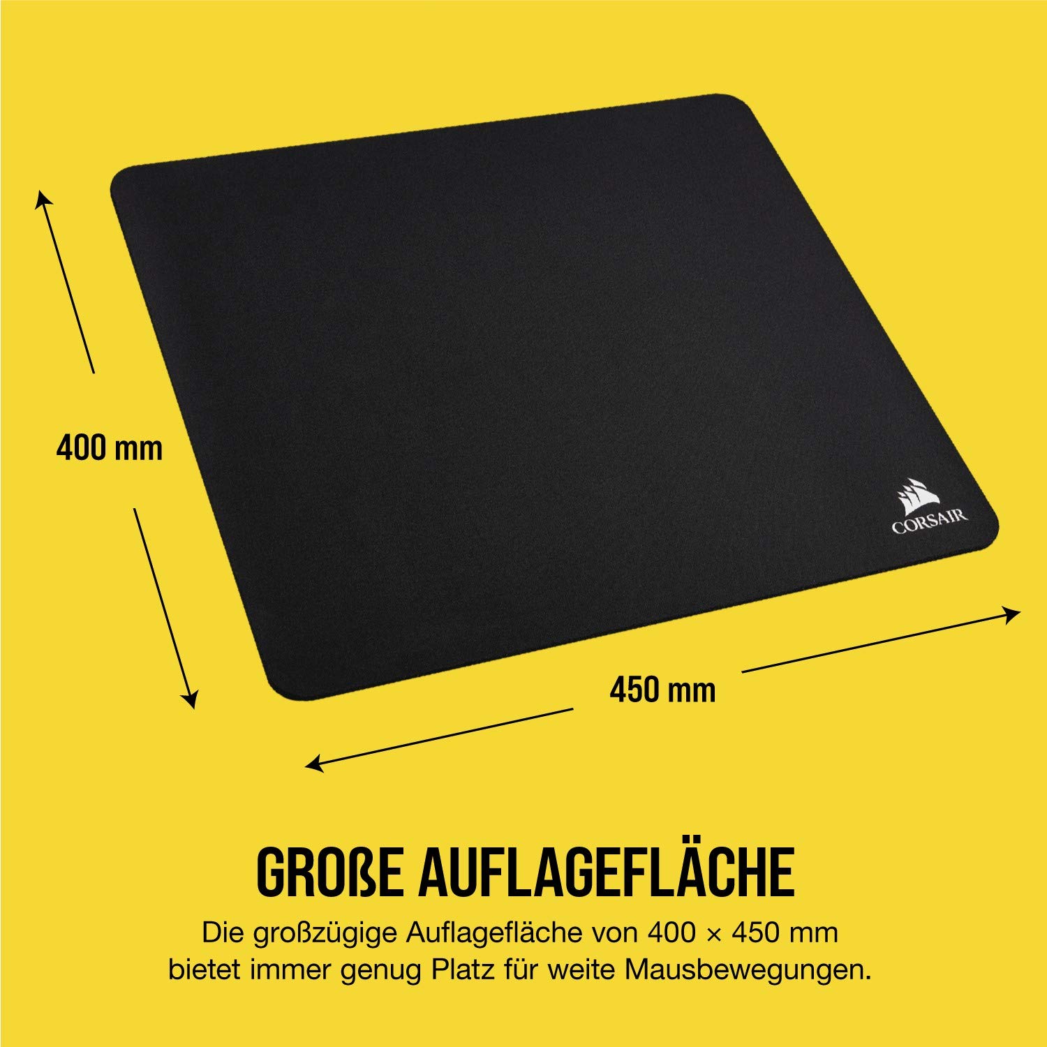 Corsair MM250 Champion Series X-Large Premium Gaming Mauspad (Anti-Fray Cloth, Performance) schwarz 3