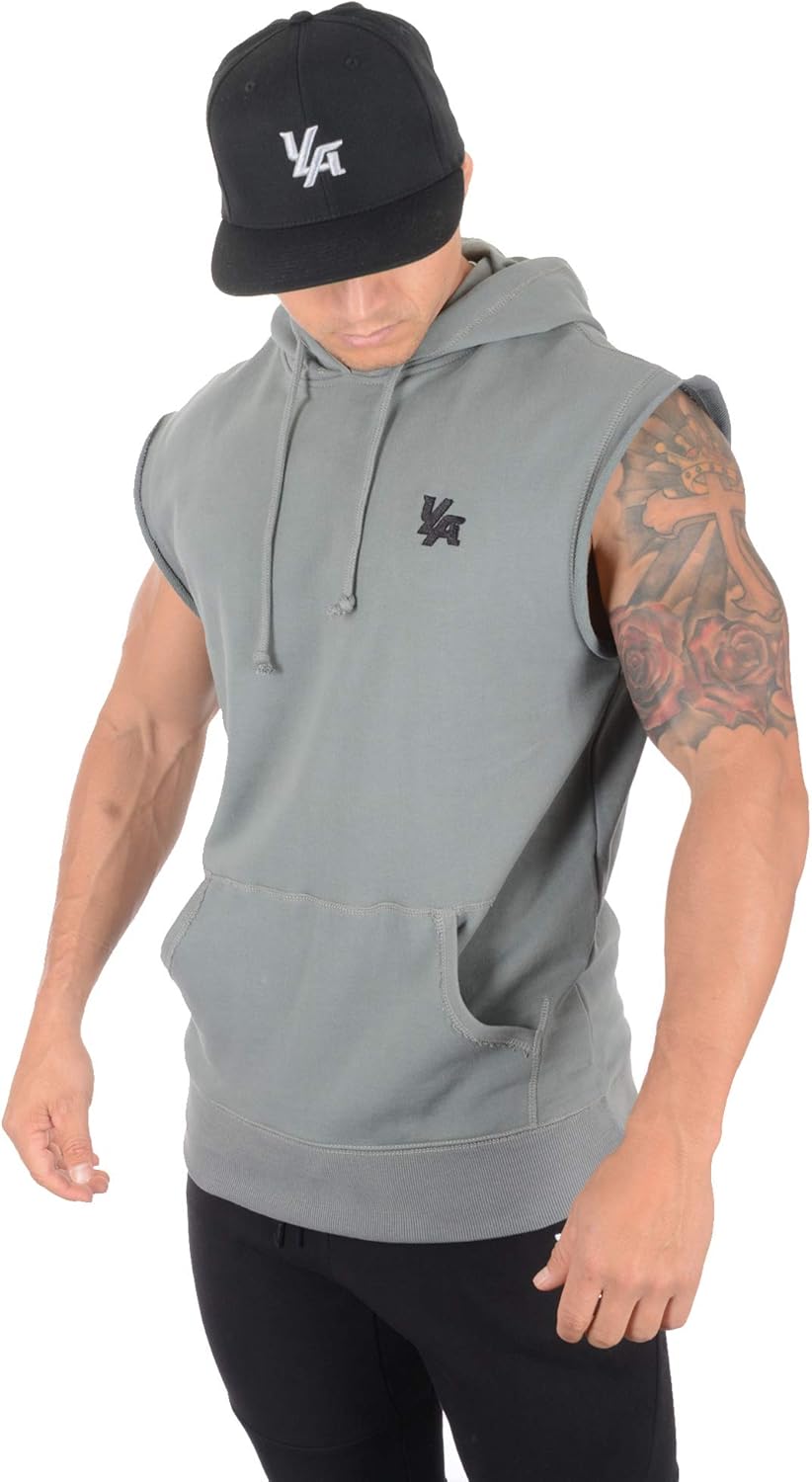 YoungLA Men's Workout Bodybuilding Muscle Sleeveless Hoodies 510 Sg XXL