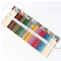 SIPLIV Canvas Roll-up Pencil Wrap, Travel Drawing