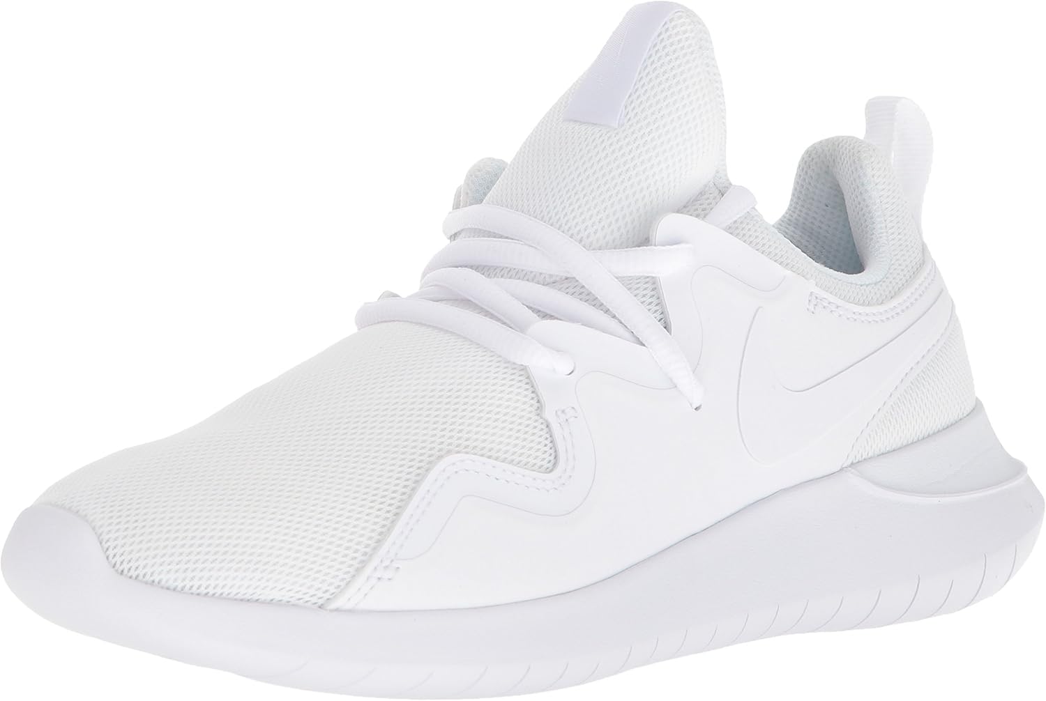 Nike Women's Tessen Running Shoe, White/White - Black, 11.5 Regular US