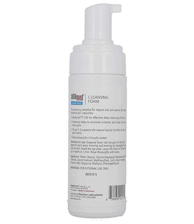 sebamed clear face cleansing foam