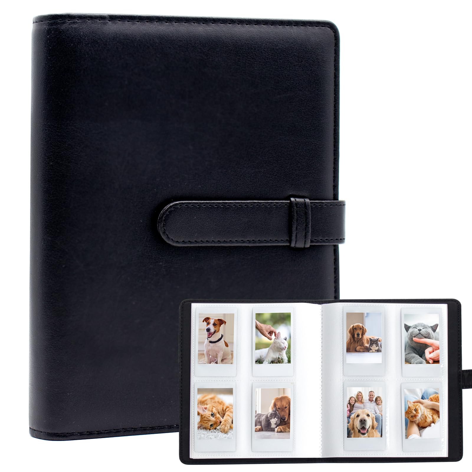 128 Pockets Photo Album for Fujifilm Instax Mini 11 12 9 8+ 8 7S Instant Camera (Black)
