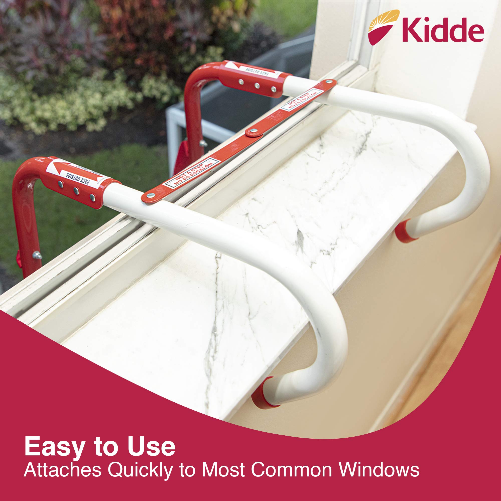 Kidde 468193 KL2S, 2 Story Fire Escape Ladder with AntiSlip Rungs, 13