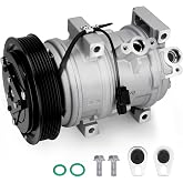 Air Conditioner Compressor, One Plug Replacement for AC System Assembly Set | Compatible with Acura MDX 2007-2013 ZDX 2010-2013, Honda Odyssey 2008-2017 Pilot 2008-2015 Ridgeline 2009-2014, one plug only