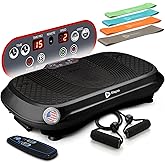 Lifepro Waver Vibration Plate Exercise Machine with 99 Speeds &amp; 10 Presets | Resistance Bands, Non-Slip Surface, 330 lbs Capacity &mdash; Vibration Plate for Lymphatic Drainage, Body Toning, Full-Body Workout