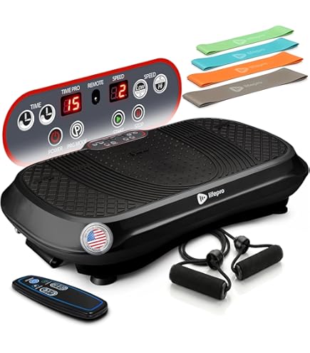 medic therapeutics vibrating fitness platform amazon Vibrating Fitness Platform w/ Resistance Bands & Remote — Medic Therapeutics main image 1