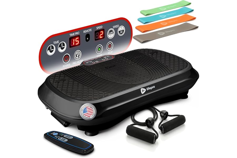 Lifepro Waver Vibration Plate Exercise Machine – High-Intensity Vibration Plate for Lymphatic Drainage – Full-Body Workout Vi