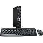 Dell Optiplex 7050 Micro Desktop, Intel i7, 16GB RAM, 256GB SSD, WiFi, Keyboard and Mouse, Windows 11 Pro (Renewed)