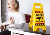 Boxer Gifts Mood Swing Novelty Warning Sign Yellow view 4