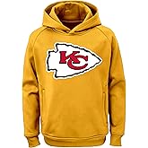 Outerstuff NFL Kansas City Chiefs Yellow Kids Youth 8-20 Official Licensed Alternate Performance Primary Logo Pullover Hoodie