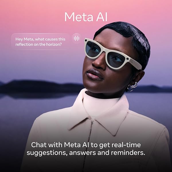 RAY-BAN META (GEN 2), SKYLER, SHINY BLACK | SMART AI GLASSES FOR MEN, WOMEN — 2X BATTERY LIFE — 3K ULTRA HD RESOLUTION — 12 MP ULTRA-WIDE CAMERA, AUDIO, VIDEO — GREEN LENSES — WEARABLE TECHNOLOGY